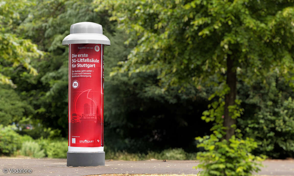 Vodafone 5G-Litfaßsäule