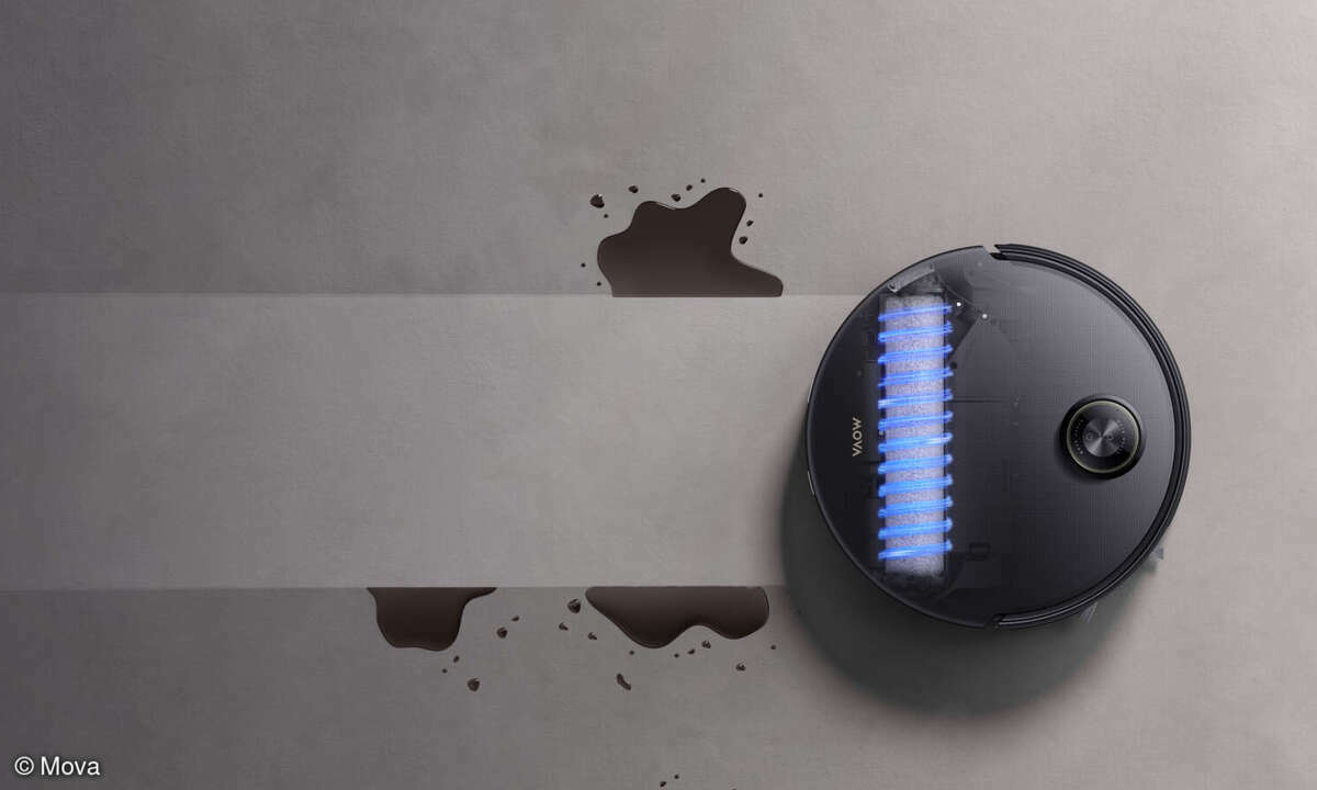 Der neue Mova Z60 Ultra arbeitet mit einer Rolle, die ständig mit Frischwasser gespült wird. So soll der Boden besonders glänzen.