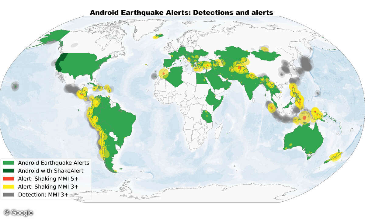 Android-Smartphones helfen bei der Früherkennung von Erdbeben mit - auch in Deutschland.