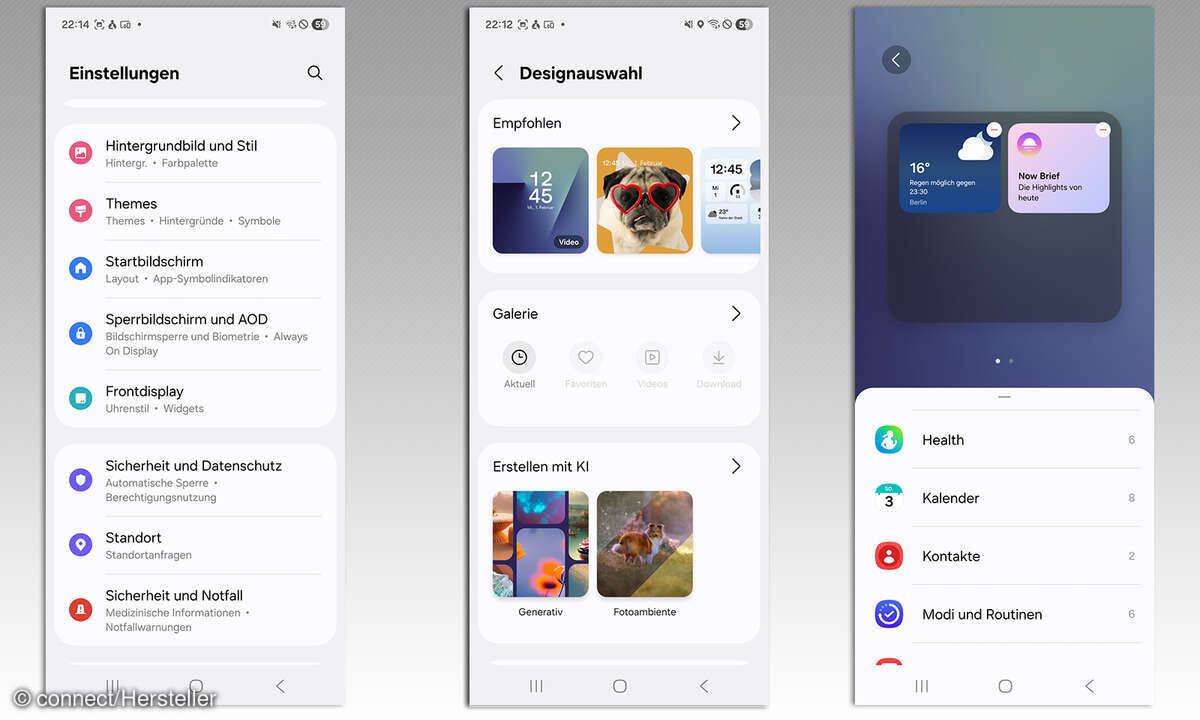 Samsung Galaxy Flip 7 Test Screenshot Einstellungen Außendisplay