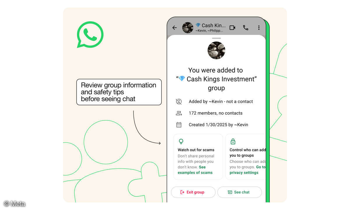 WhatsApp Gruppenchat Sicherheitsübersicht