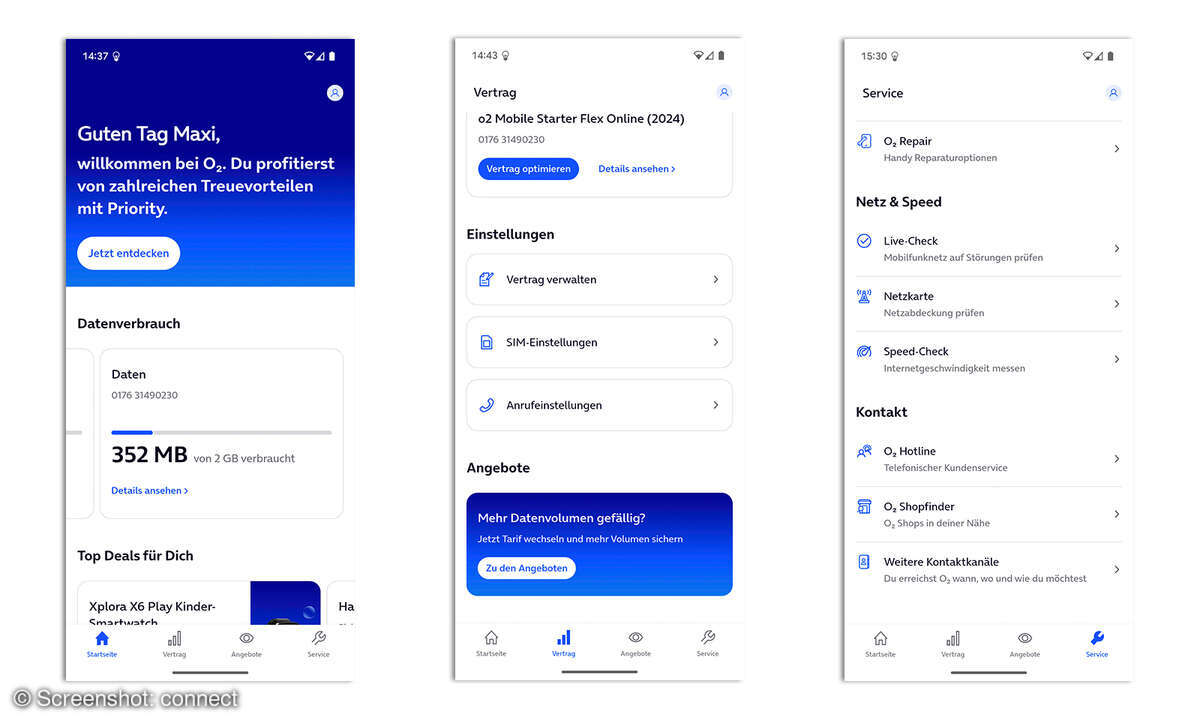 Service-App-Test 2025 Mein O2