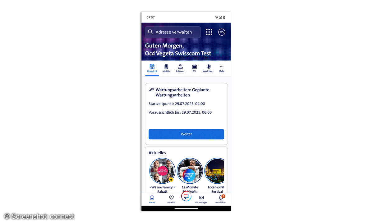 Service-App-Test 2025 My Swisscom