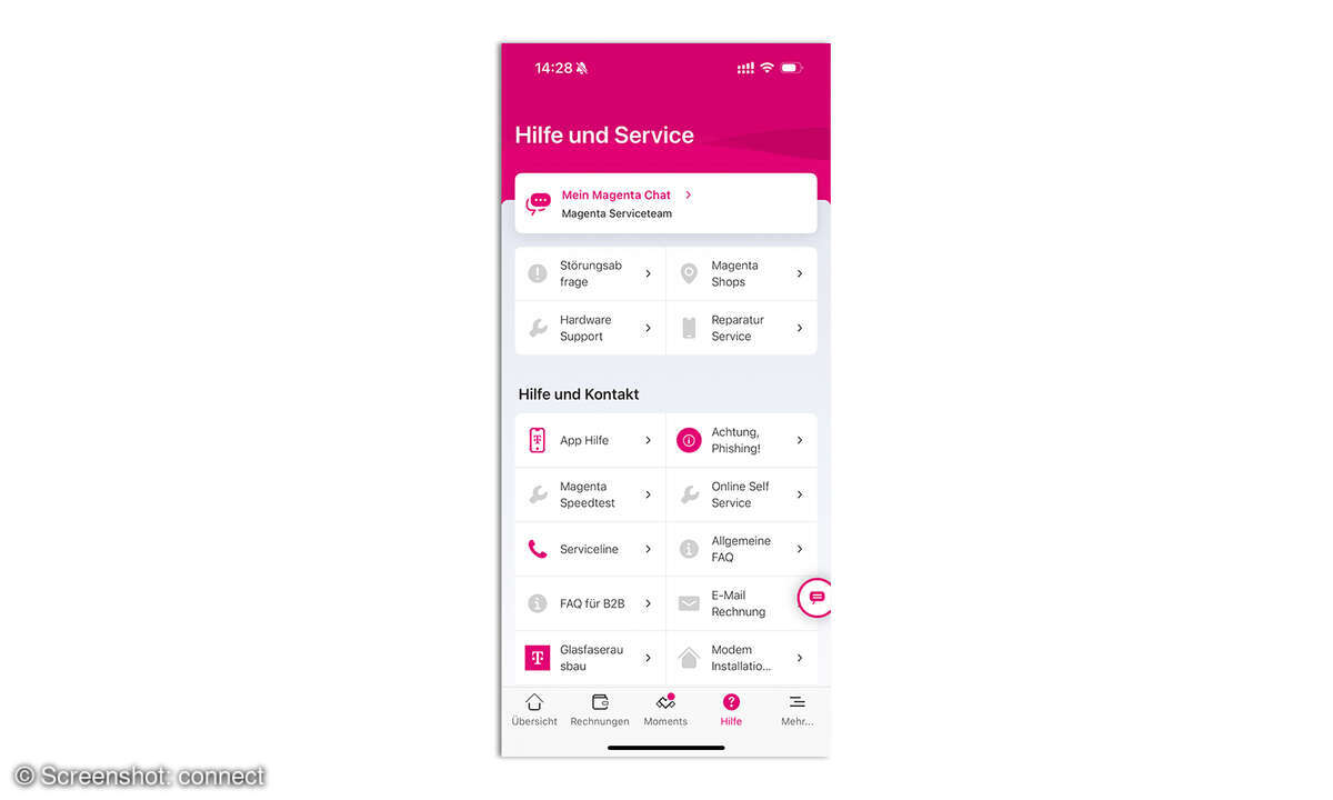 Service-App-Test 2025 Mein Magenta AT