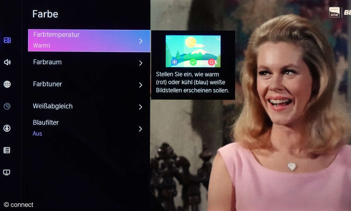Hisense 100E7Q PRO im Test: Screenshot Menü Kalibiration
