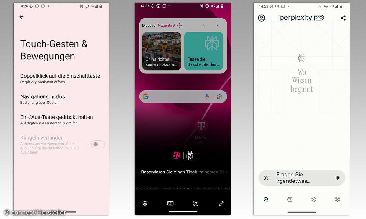 T Phone 3 Test Screenshots KI Assistenten