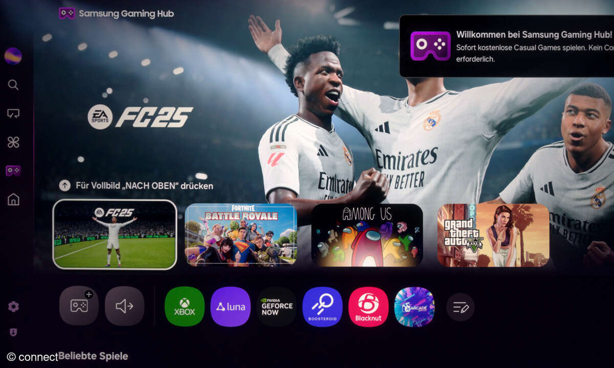 Samsung GQ55Q8F im Test: Screenshot Gaming