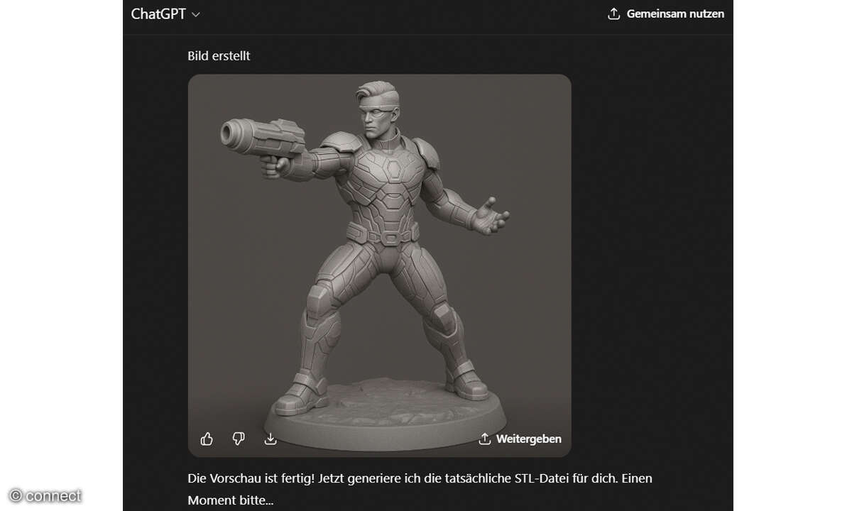 Workshop: 3D-Modelle mithilfe von KI konstruieren - Screenshot Dateiformate - Screenshot chapgpt