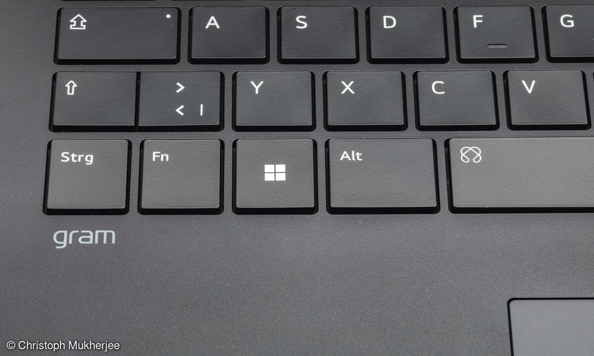 LG gram 17Z90TL-G.AU8BG im Test: Tastatur