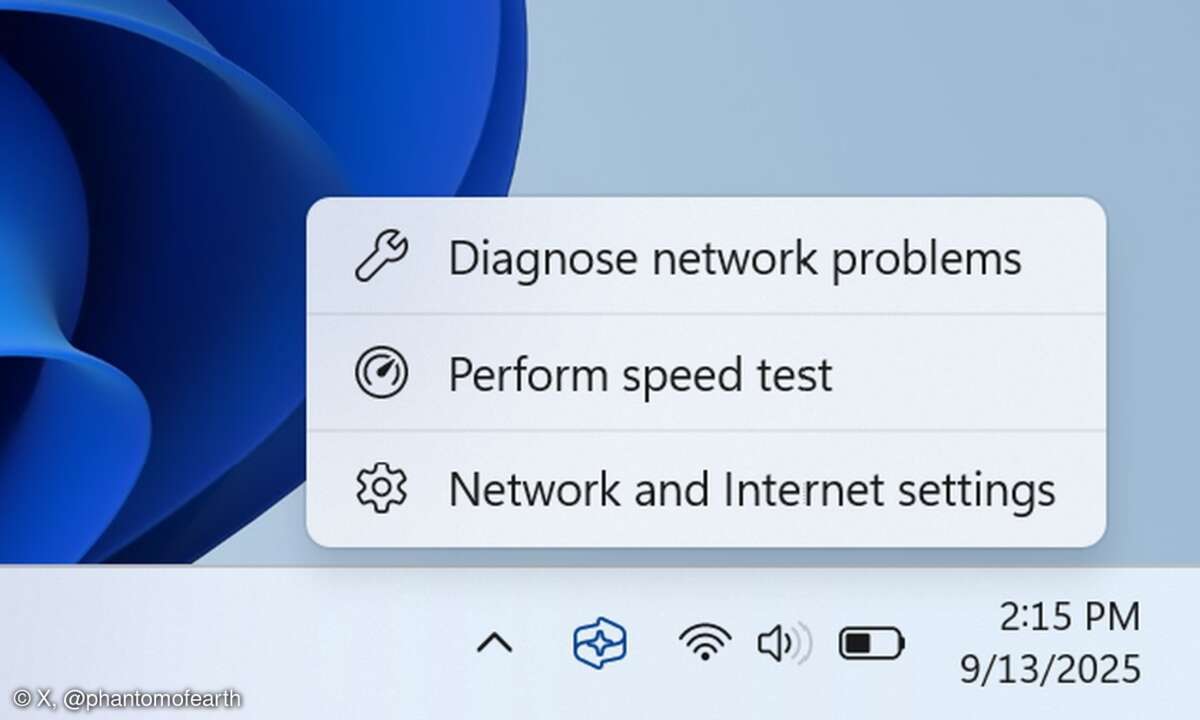 Windows 11 bekommt eingebaute Funktionen für Online-Speedtests.