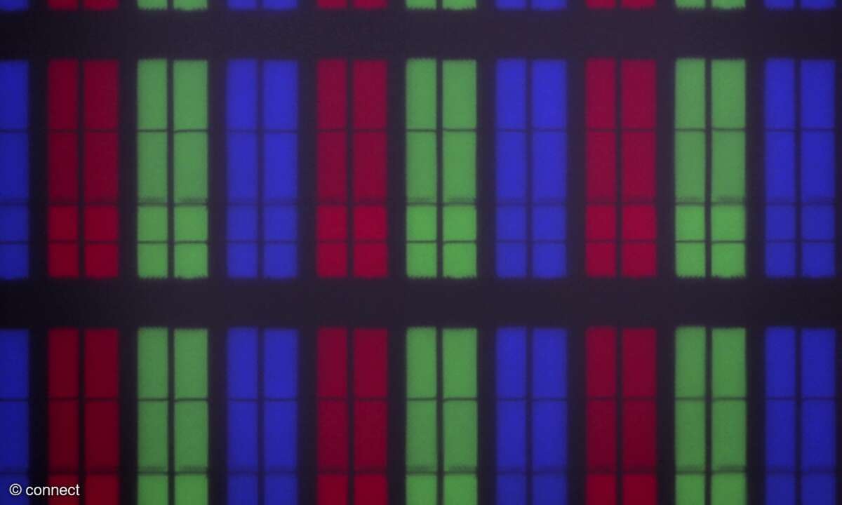 Das Panel unter dem Mikroskop.