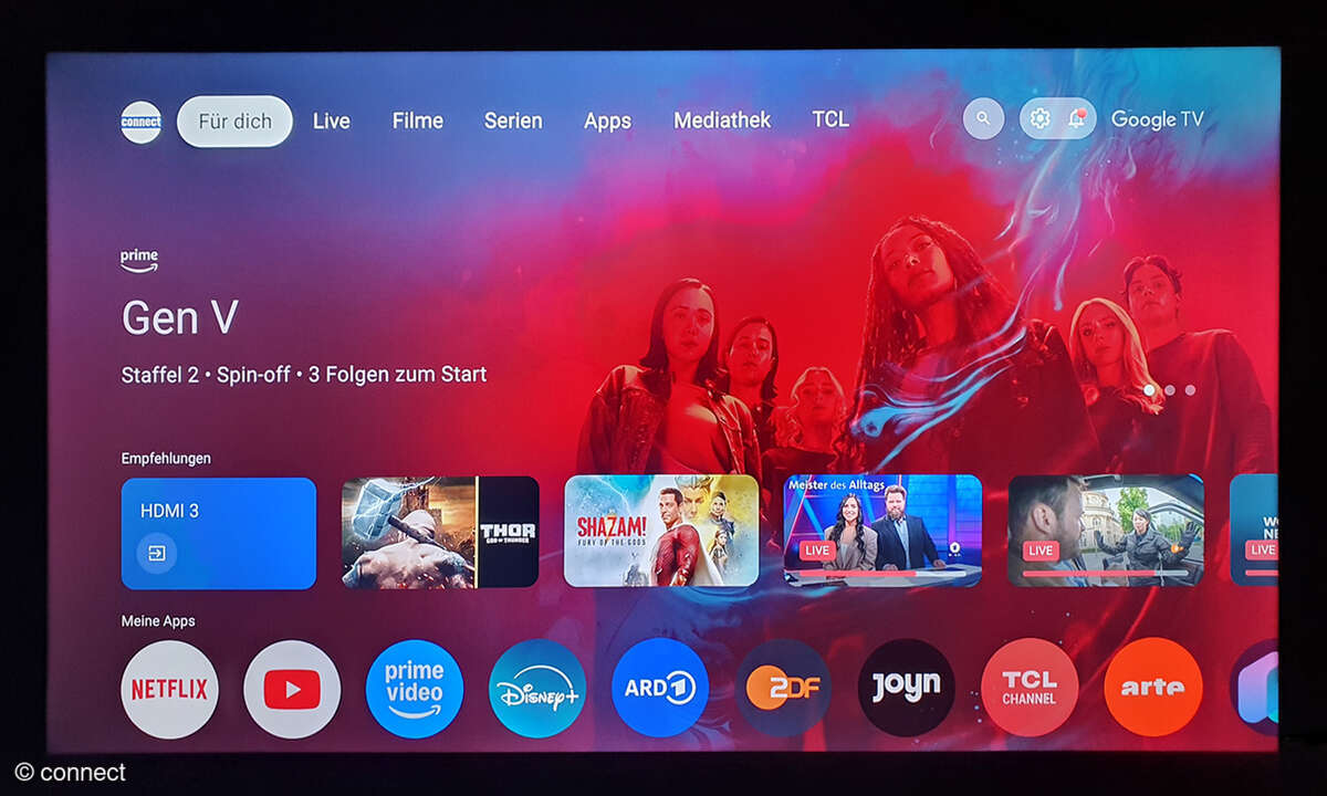 Google TV läuft in Sachen Performance Budget-gerecht.