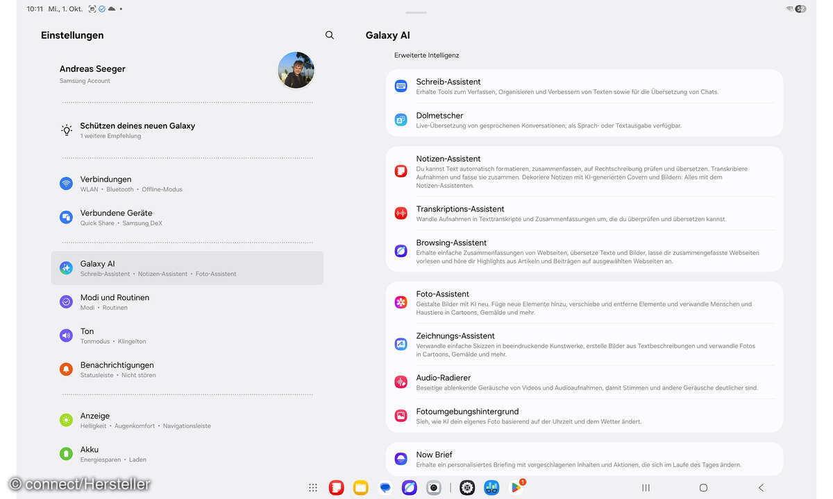 Samsung Galaxy Tab S11 Ultra Test Screenshots Galaxy AI