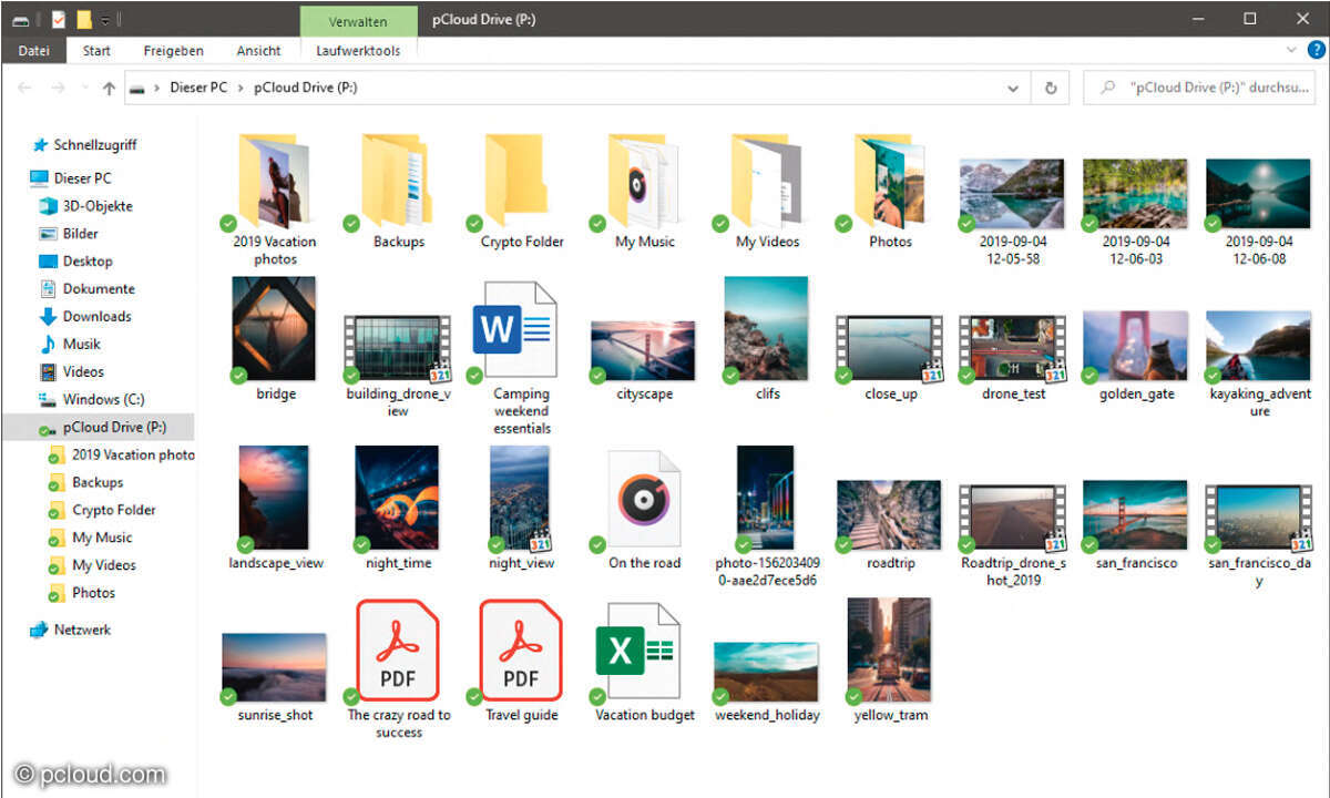 Europäische Alternativen zu US-Software- & Cloud-Anbietern: Screenshot pCloud