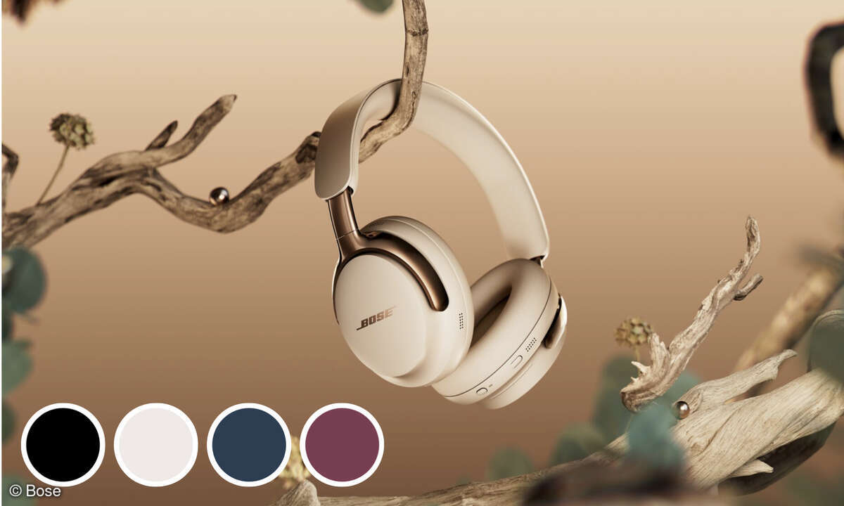 Modern und doch auf den ersten Blick als Bose zu erkennen. Man bekommt den QuietComfort Ultra 2 in vier Farben.