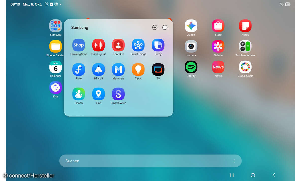 Samsung Galaxy Tab S11 Test Screenshot Samsung-Dienste