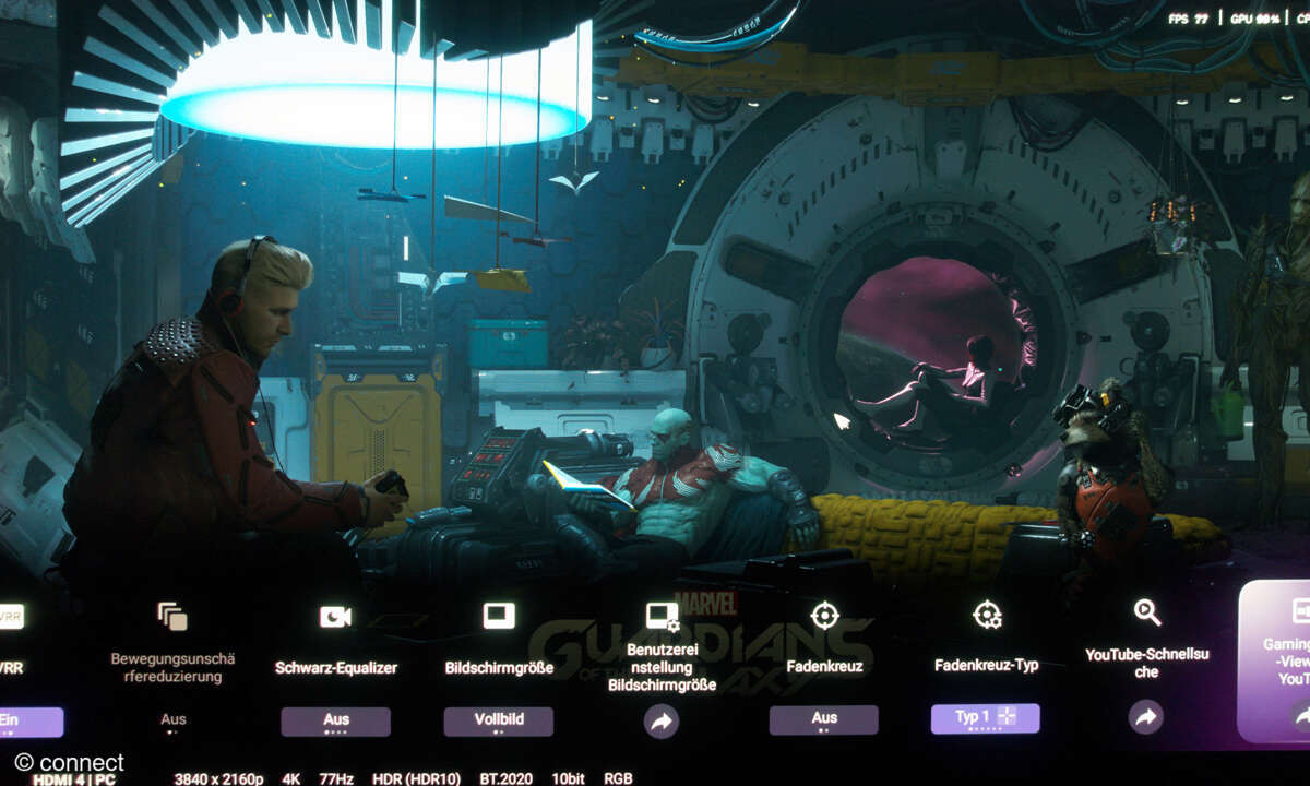 Sony Bravia 8 II im Test: Screenshot Gaming-Menü