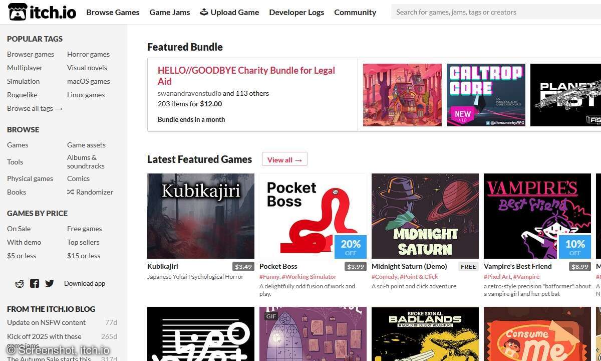 Die Website itch.io hat derzeit mit Nachahmern zu kämpfen, die es auf Ihre Zugangsdaten für Gaming-Dienste abgesehen haben.