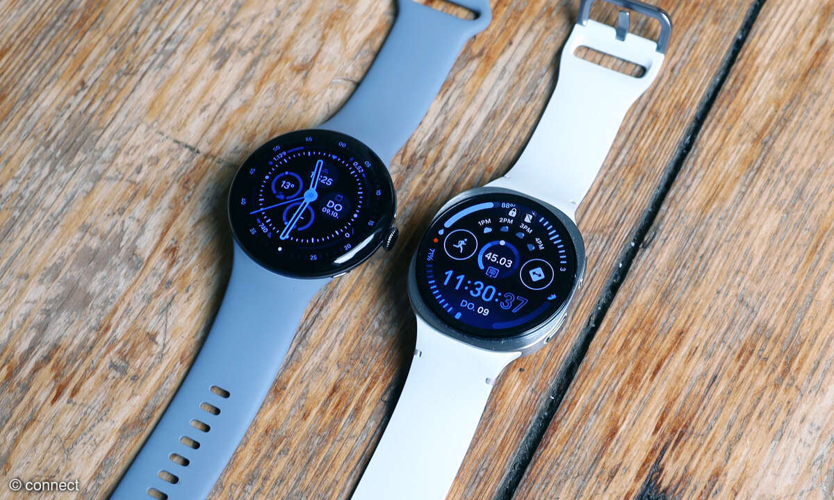 Google Pixel Watch 4 Test Vergleich Galaxy Watch 8