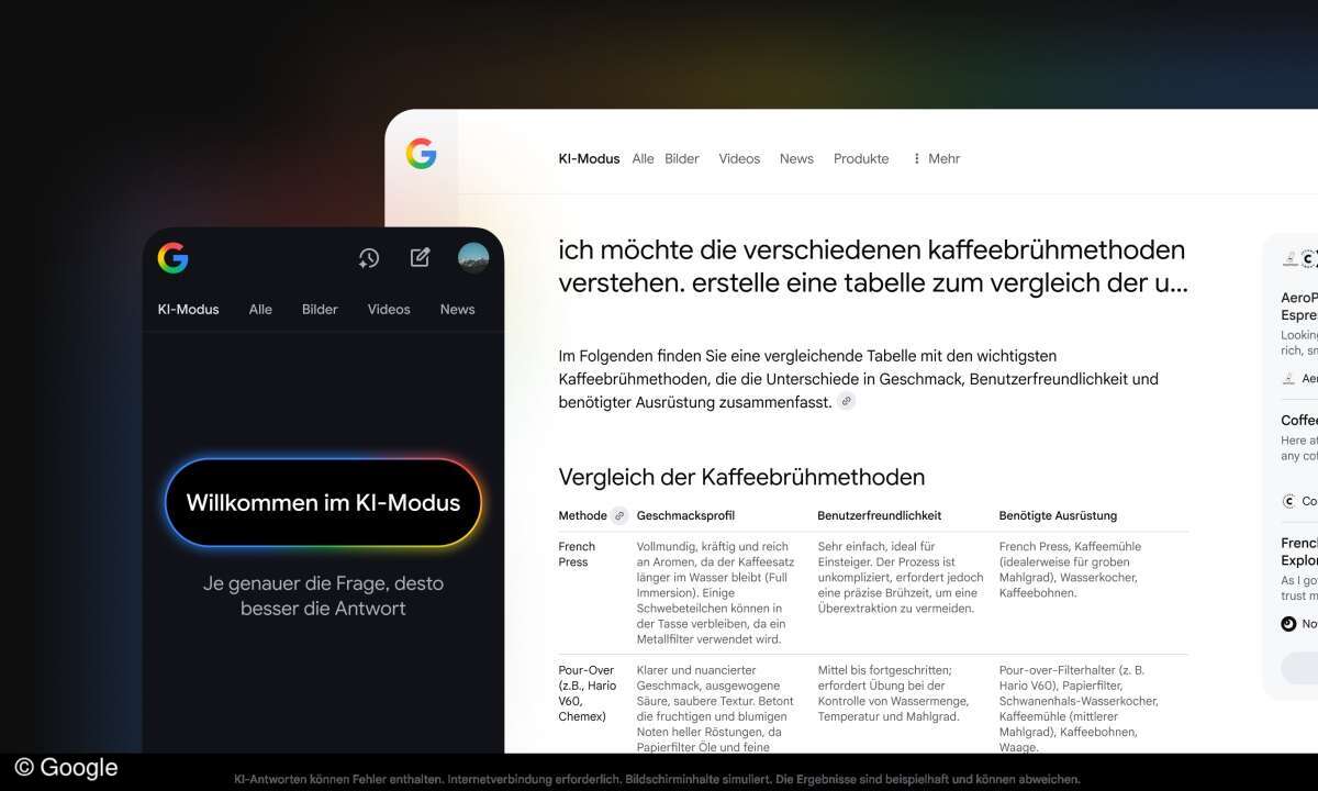 Google will per KI Ihre Suchergebnisse bereichern.