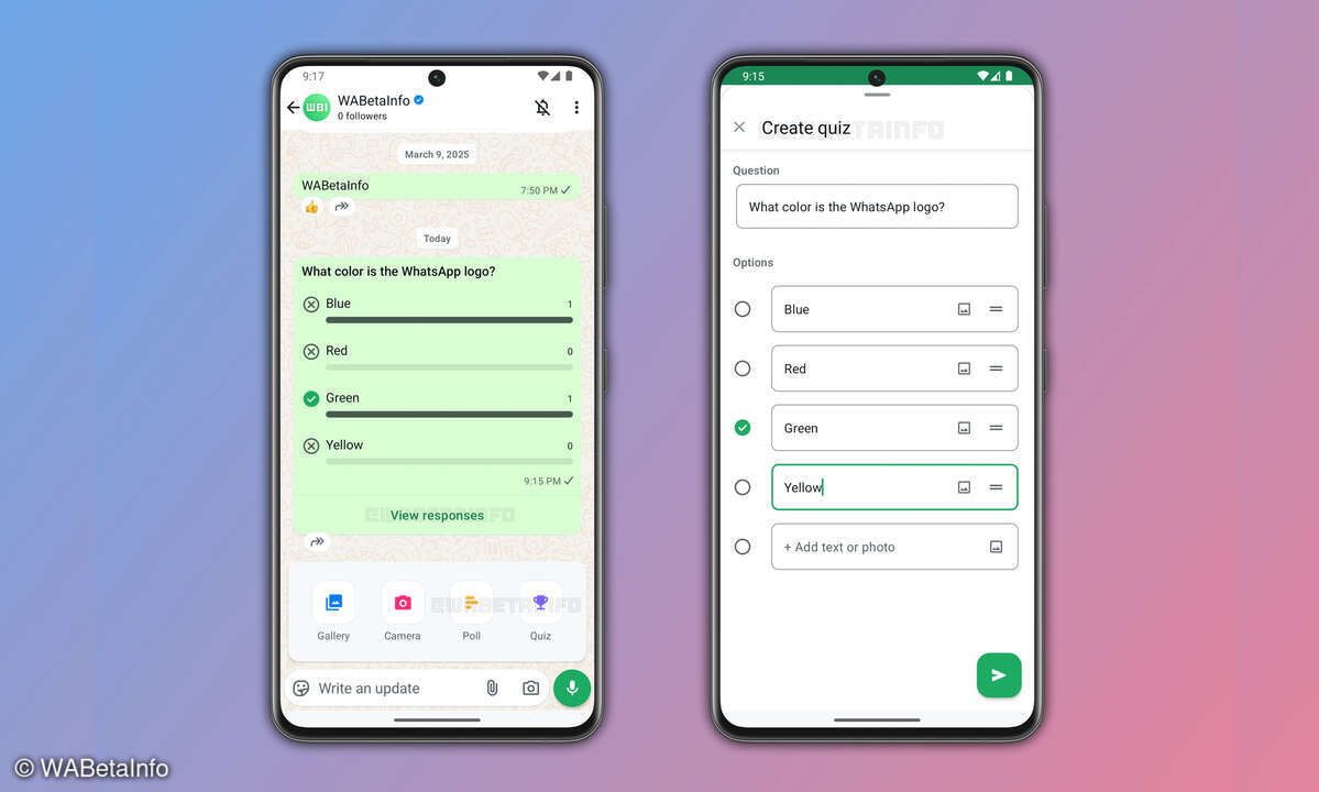 WABetaInfo WhatsApp Quiz-Funktion