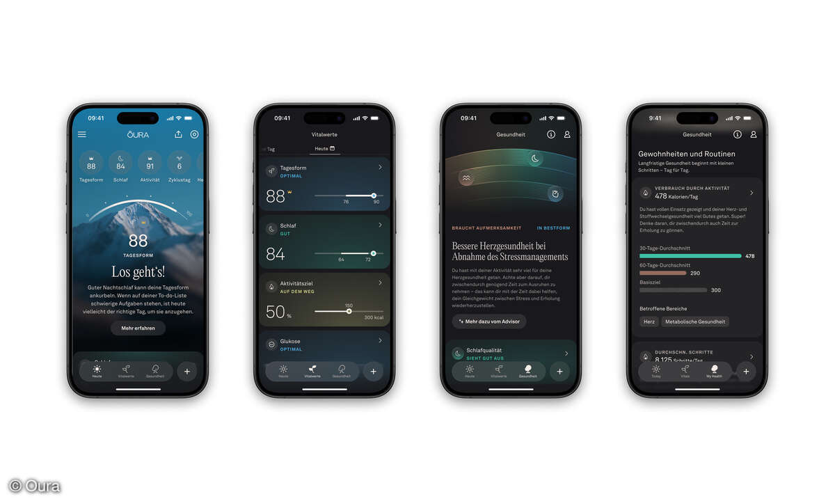 Oura-App neues Design