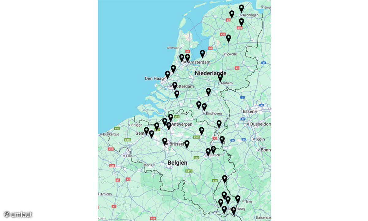 Ladenetztest 2025: Ladepunkt-Betreiber (CPO) der Benelux-Länder im Test