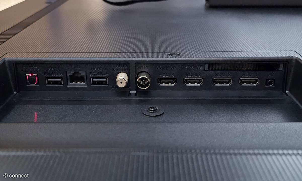 Die Anschlüsse sind vielfältig und lassen nichts vermissen.