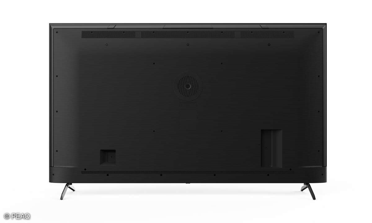 Die Rückseite: Einkerbungen machen Anschlüssen Platz, dazu kommen Auslässe für den Ton.