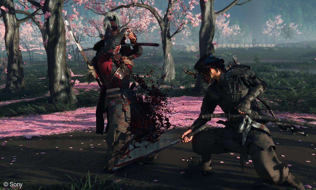 Das Kampfsystem von Ghost of Yotei fällt besonders befriedrigend aus. Je nach Gegner sind andere Waffen angesagt.