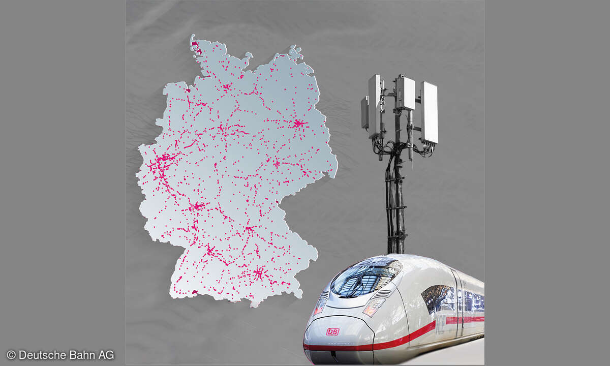 Ausgebaut und modernisiert: Entlang von Hauptund Nebenstrecken haben  Telekom und DB den Mobilfunk gemeinsam auf Vordermann gebracht.
