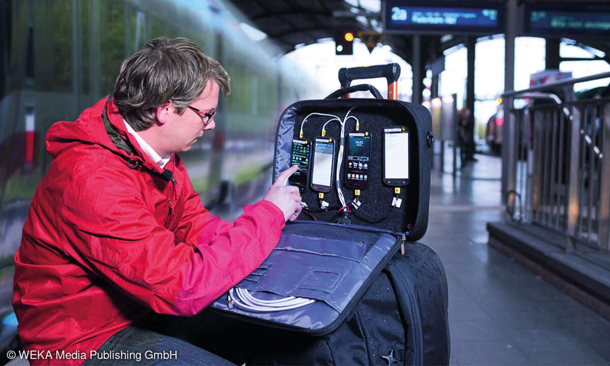 Wie viel besser ist der Mobilfunkempfang in Zügen mit mobilfunkdurchlässigen  Scheiben als mit der bisherigen Repeater-Lösung? umlaut hat es gemessen.