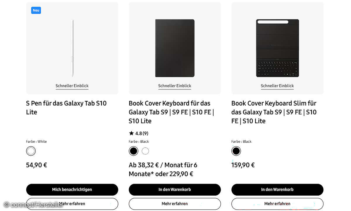 Samsung Galaxy Tab S10 Lite 5G Test Zubehör