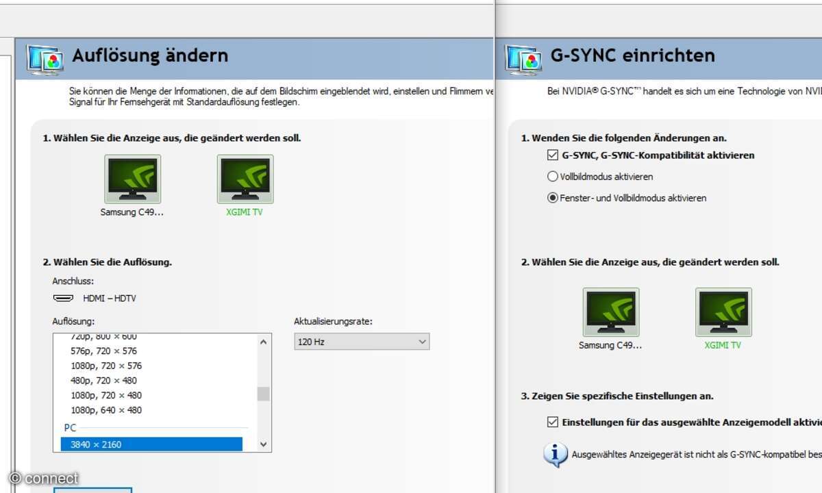 Nur auf dem HDMI-1-Anschluss gibt es die volle FRL-Bandbreite für optimale Gaming-Settings.
