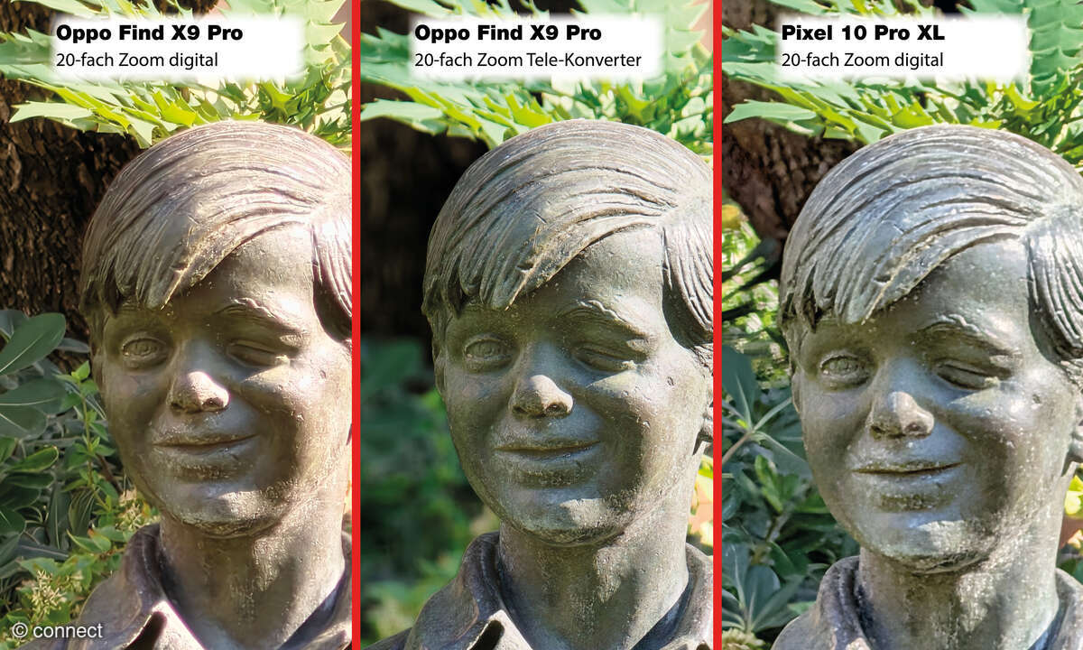 Oppo Find X9 Pro Tele-Konverter Bildvergleich 20x-Zoom Porträt