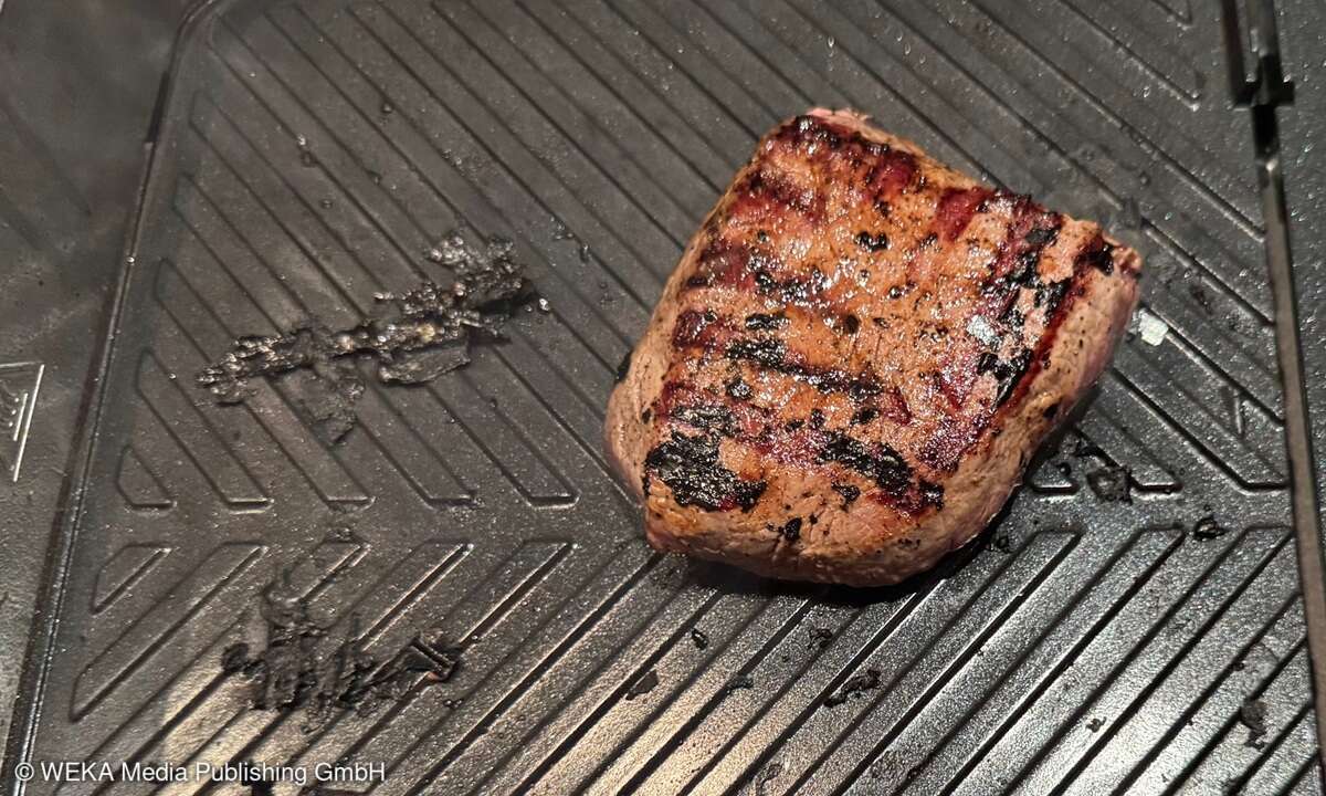 Gut im Innenraum: Beim scharfen Anbraten entstand fast keine Rauchentwicklung!