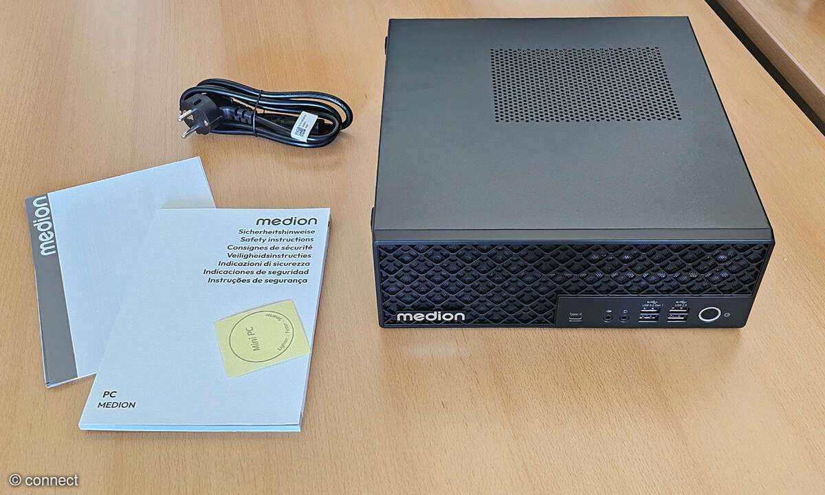 Der Lieferumfang des Medion Picoworx T80 III.