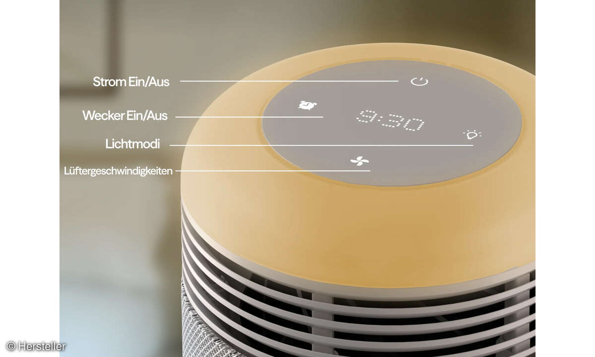 Blueair Mini Restful Test Bedienelemente