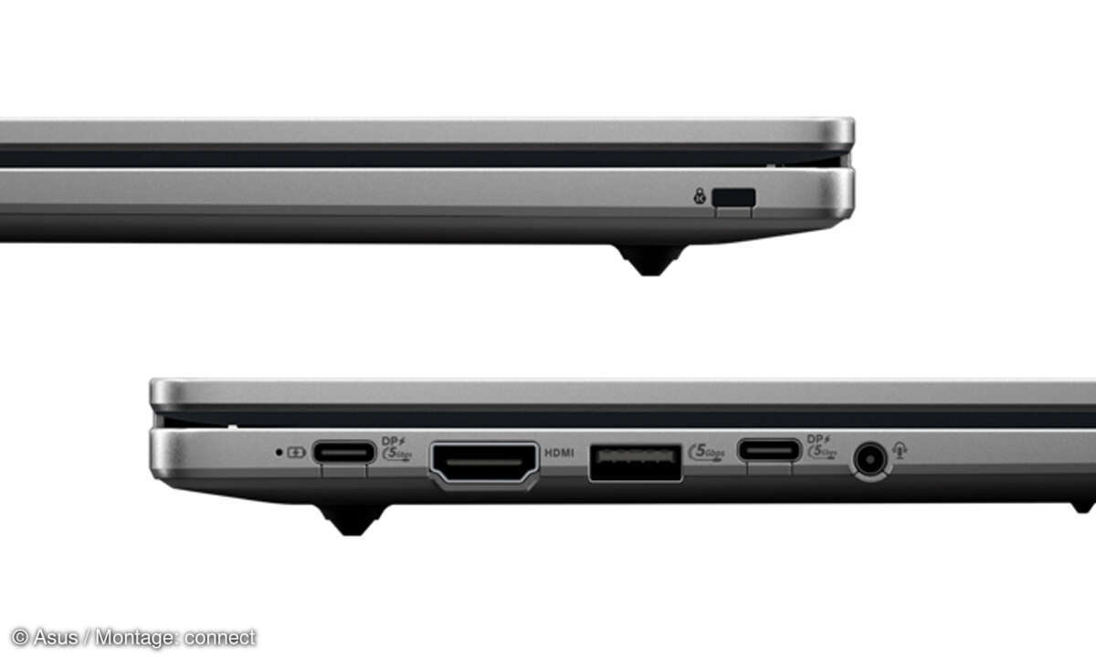 Asus Chromebook Plus CX15 im Test: Anschlüsse