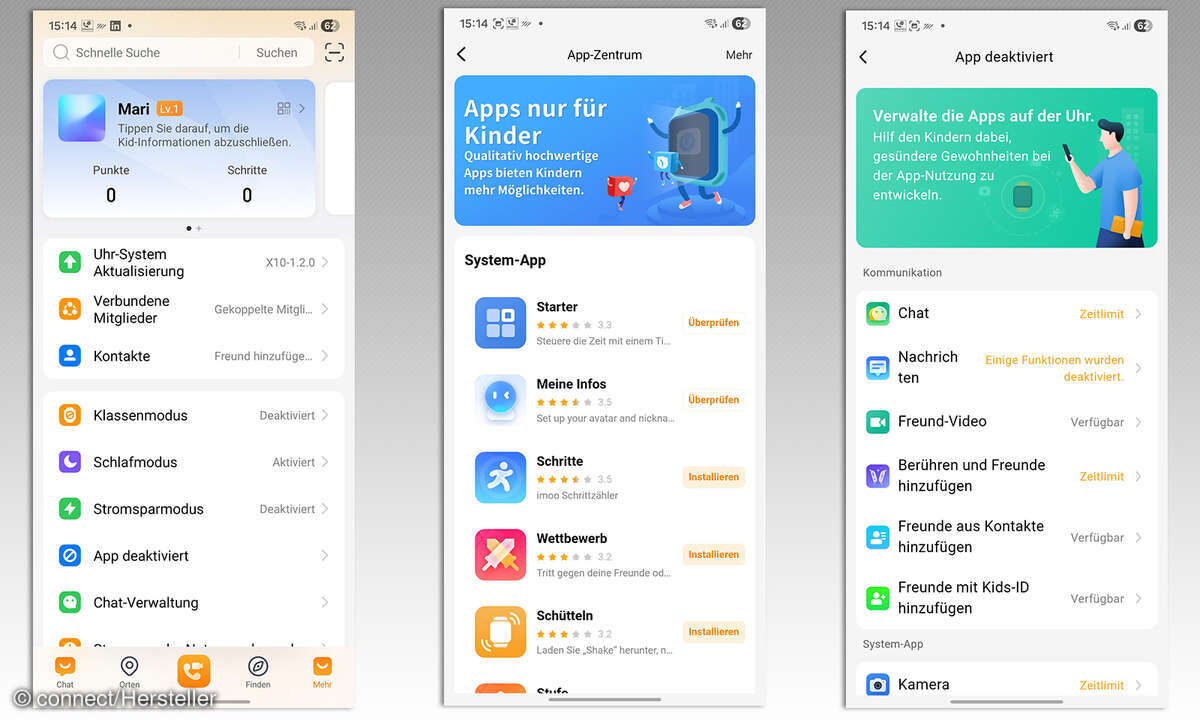 Imoo Watch X10 Test Screenshots App
