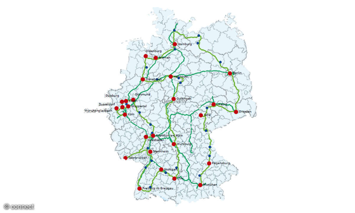 Mobilfunknetztest 2026: Testroute Deutschland