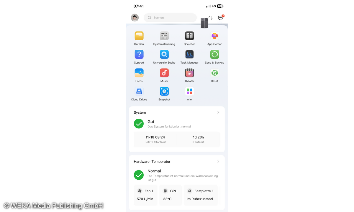 Dank der mobilen App bleibt man auch unterwegs stets auf dem aktuellen Stand. Dateien können direkt vom Smartphone aus gesucht, angeschaut und genutzt werden.