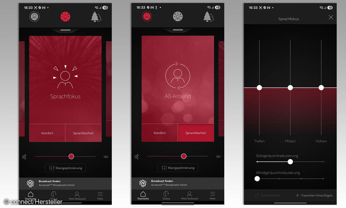 ReSound Vivia Test App Screenshots