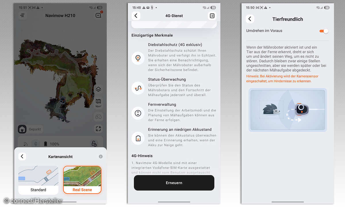 Segway Navimow H2 Test Screenshot App Extras