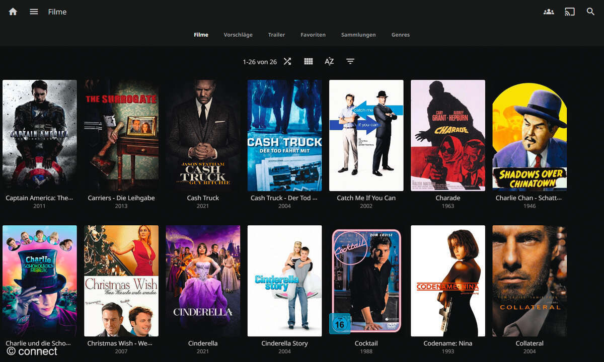 Self-Hosting-Lösungen: Screenshot Jellyfin