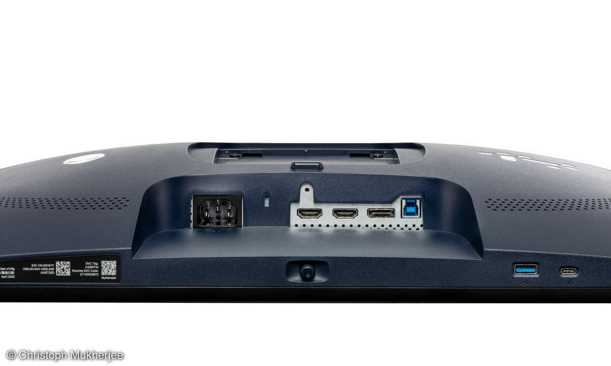 Dell Alienware AW2725D im Test: Schnittstellen