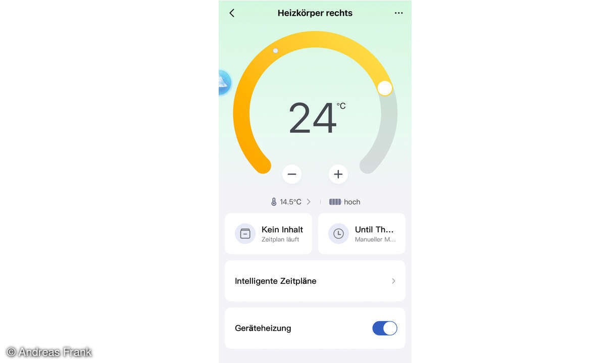 Aqara W600 im Test: Screenshot App
