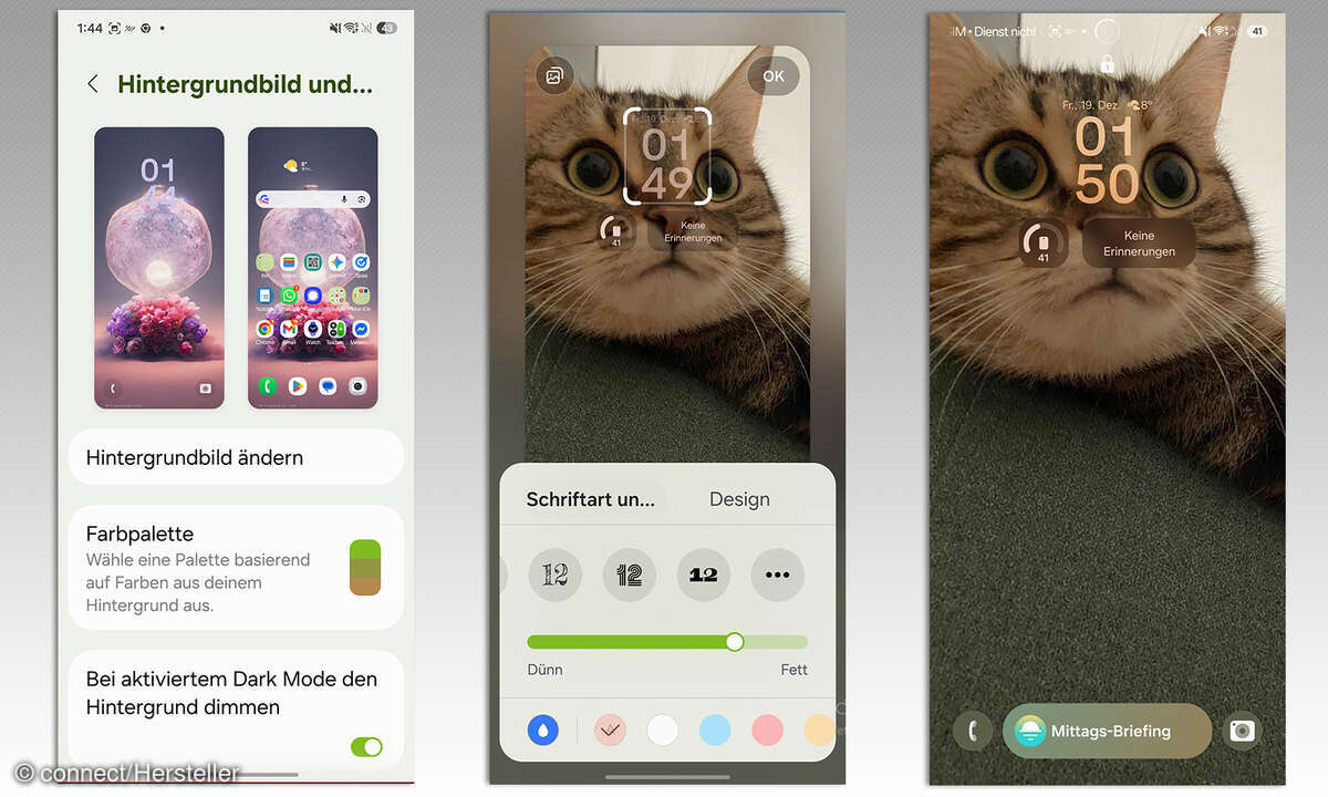Samsung One UI 8.5 Beta Screenshots Anpassungen Sperrbildschirm
