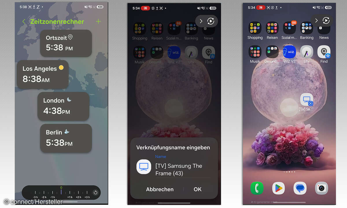 Samsung One UI 8.5 Beta: Smart View und Weltzeituhr