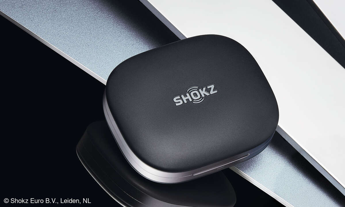 Kopfhörer Shokz OpenFit Pro Detail Ladeschale